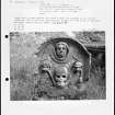 Photographs and research notes relating to graveyard monuments in Crailing Old Churchyard, Roxburghshire. 
