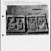 Photographs and research notes relating to graveyard monuments in Ednam Churchyard, Roxburghshire. 
 
