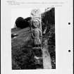 Photographs and research notes relating to graveyard monuments in Yetholm Churchyard, Roxburghshire. 
