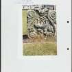 Photographs and research notes relating to graveyard monuments in Ballantrae Churchyard, Ayrshire. 
