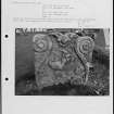 Photographs and research notes relating to graveyard monuments in Ballantrae Churchyard, Ayrshire. 
