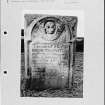 Photographs and research notes relating to graveyard monuments in Kilmaurs Churchyard, Ayrshire. 

