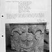Photographs and research notes relating to graveyard monuments in Kirkoswald Churchyard, Ayrshire. 
	
