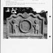 Photographs and research notes relating to graveyard monuments in Torphichen Churchyard, West Lothian. 
