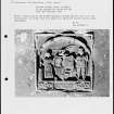 Photographs and research notes relating to graveyard monuments in New Kilpatrick Churchyard, Dunbartonshire. 
			