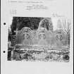 Photographs and research notes relating to graveyard monuments in Rhu Churchyard, Dunbartonshire. 
		