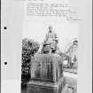 Photographs and research notes relating to graveyard monuments in Rhu Churchyard, Dunbartonshire. 
		