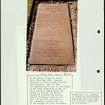Photographs and research notes relating to graveyard monuments in Rhu Churchyard, Dunbartonshire. 
			