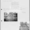 Photographs and research notes relating to graveyard monuments in Panbride Churchyard, Angus. 
