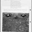 Photographs and research notes relating to graveyard monuments in Garvock Churchyard, Kincardineshire.
