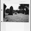 Photographs and research notes relating to graveyard monuments in Marykirk Churchyard, Kincardineshire.
