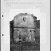 Photographs and research notes relating to graveyard monuments in Langholm Churchyard, Dumfries.