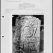 Photographs and research notes relating to graveyard monuments in Middlebie Churchyard, Dumfries.