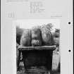 Photographs and research notes relating to graveyard monuments in Middlebie Churchyard, Dumfries.