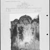 Photographs and research notes relating to graveyard monuments in Wamphray Churchyard, Dumfries.