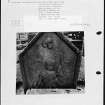 Photographs and research notes relating to graveyard monuments in Boyndie Churchyard, Banffshire and Moray.
