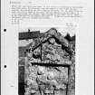 Photographs and research notes relating to graveyard monuments in Methven Churchyard, Perthshire.