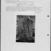 Photographs and research notes relating to graveyard monuments in Anstruther Wester Churchyard, Fife.  
