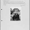 Photographs and research notes relating to graveyard monuments in Auchtermuchty Churchyard, Fife.  

