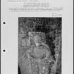 Photographs and research notes relating to graveyard monuments in Auchtertool Churchyard, Fife.  
