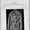 Photographs and research notes relating to graveyard monuments in Ceres Churchyard, Fife.  
