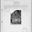 Photographs and research notes relating to graveyard monuments in Cults Churchyard, Fife.  
