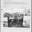 Photographs and research notes relating to graveyard monuments in Inverkeithing Churchyard, Fife.  
