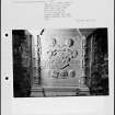 Photographs and research notes relating to graveyard monuments in Innerpeffray Churchyard, Perthshire. 


