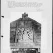 Photographs and research notes relating to graveyard monuments in Kincardine Churchyard, Perthshire. 

