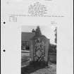 Photographs and research notes relating to graveyard monuments in Kinnoull Churchyard, Perthshire. 

