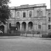 View from N showing NNE front of Nicholson Square Methodist Chapel, Nicolson Square, Edinburgh.