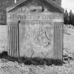 View of gravestone for Robert Scotland and Margaret Duncan 1794, West Church, Culross.