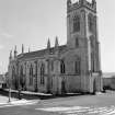 View from WNW showing WSW and NNW fronts of Larbet Old Church.