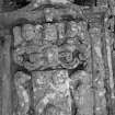 Detail of gravestone in the churchyard of Inverarity Church.