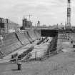 Glasgow, 18 Clydebrae Street, Govan Graving Docks.
General view of no.1 graving dock and workshops from West.