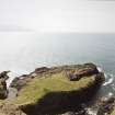 Canna, Rubha nic Eamoin, fort. View from W.