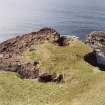 Canna, Rubha nic Eamoin, fort. View from N.