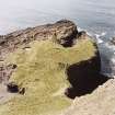 Canna, Rubha nic Eamoin, fort. View from N.