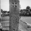 Rosemarkie Pictish Cross-slab.
View of front of cross-slab.
Reproduced as Fig.60 of J R Allen and J Anderson 1903, The Early Christian Monuments of Scotland.