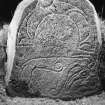 Parc-an-Caipel, Congash.
Detail of Pictish symbol stone 2.