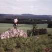 Milton: view of cup-marked boulder.