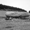 View of West-South-West stone from South-West. (Scale in 0.5m divisions)