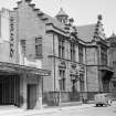 View of Public Library and Broadway Cinema, Arthurstone Terrace, Dundee, from South West.