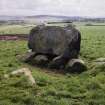 The recumbent stone from the NW