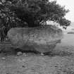 The rear of the recumbent stone from the N