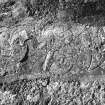 Bourtie Parish Church, Pictish Symbol Stone. View from S, dated 9 October 1995.