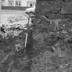 Excavation photograph : looking south along section.