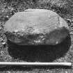 Detail of inside of stone basin RCAHMS