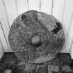 Muck, Port Mor. Rotary Quern. View of external (upper) face of upper stone.