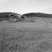 Muck, Blar na Fionn-aird. Farmstead and pen. View from S.